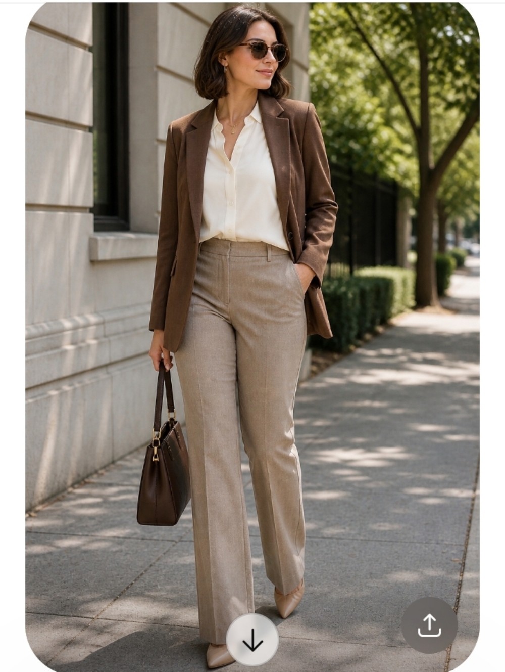 Kut From The Kloth Rose Classic Bootcut Pants Brown Size 16 NWT Stretch Trouser